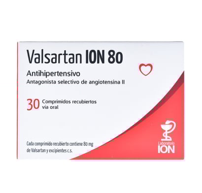 Valsartan ION 80 mg 30 Comprimidos Revestidos