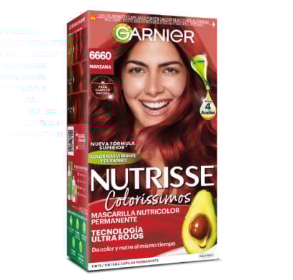 Tinta Garnier Nutrisse Coloríssimos N°6660 Manzana