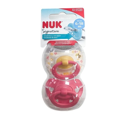 Chupete Nuk Silicona Happy Days Niña Talle 2 2 Unidades