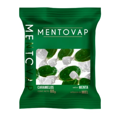 CARAMELOS MENTOVAP MENTA MIEL X10 UNIDADES