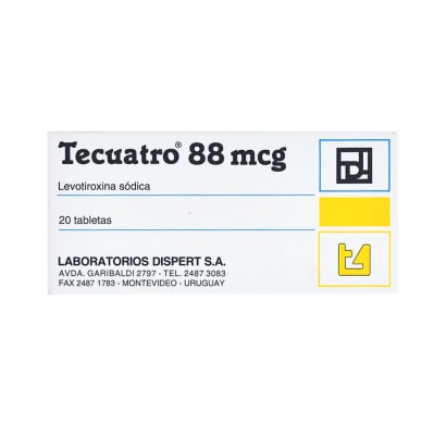 Tecuatro 88 mcg 20 Tabletas