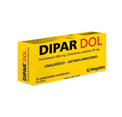 Dipar Dol 300 mg/50 mg 10 Comprimidos Recubiertos