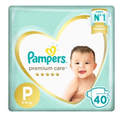 Pañales Pampers Premium Care P 40 unidades