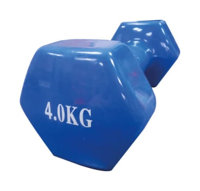 Mancuerna Hexagonal Evolution Vinílica Azul 4 kg