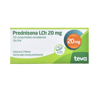 Prednisona Teva 20 mg 20 Comprimidos Recubiertos
