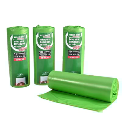 Bolsas de Residuos Unisold 70 x 105 cm 10 Unidades Verde