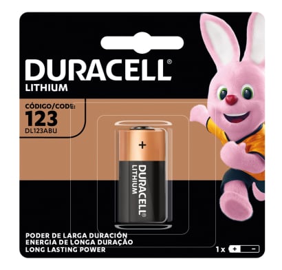 Pilas Duracell Lithium DL 123/3 Vlts 1 Unidad