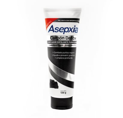 Gel Exfoliante Asepxia con Carbón 120 g
