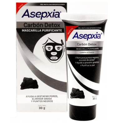 Mascarilla Facial Asepxia Carbón Peel Off 30 g