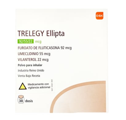 Trelegy Ellipta 92 mcg/ 55 mcg /22 mcg 30 Dosis