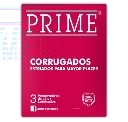 Preservativos Prime Corrugado 3 Unidades