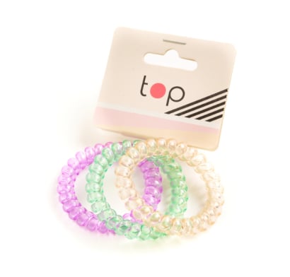 Gomitas para el Pelo Top Rulo Pastel 3 Unidades