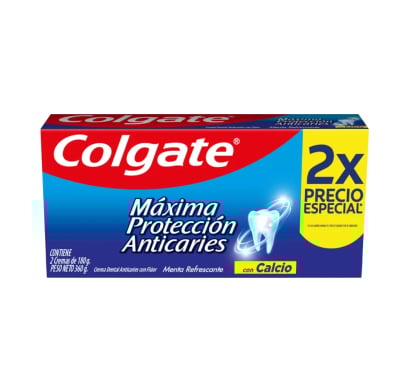 Pasta de Dientes Colgate Máxima Protección Anticaries 180 g 2 Unidades