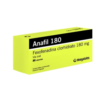 Anafil 180 mg 30 Cápsulas