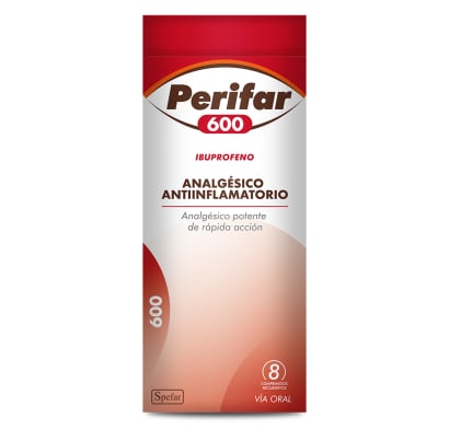 Perifar 600 mg 8 Comprimidos Recubiertos