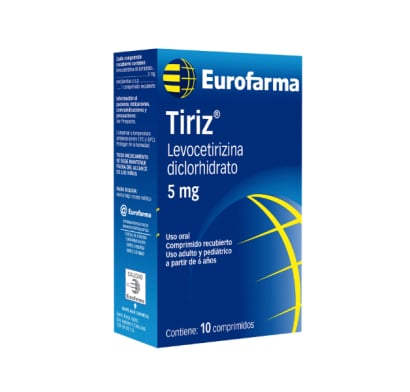 Tiriz 5 mg 10 Comprimidos