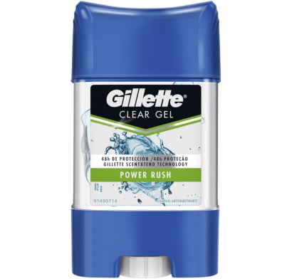 ANTITRANSPIRANTE GILLETTE CLEAR GEL POWER RUSH 82G