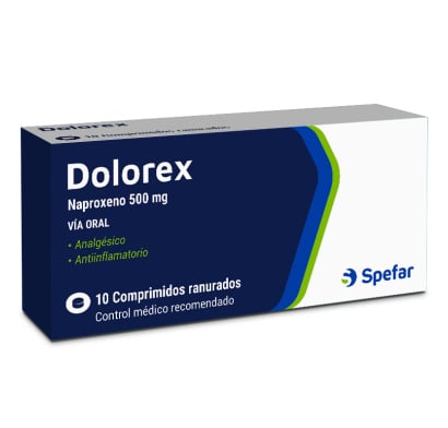 Dolorex 500 mg 10 Comprimidos Ranurados