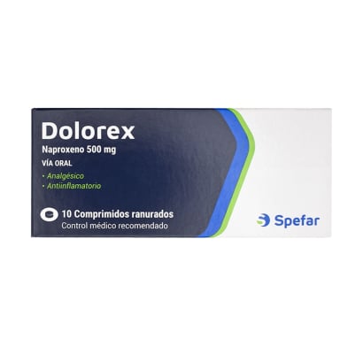 Dolorex 500 mg 10 Comprimidos Ranurados