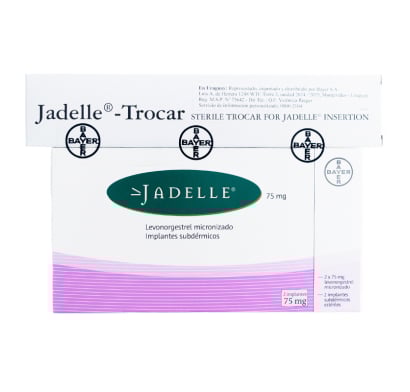 Jadelle 2 Dispositivos de 75 mg