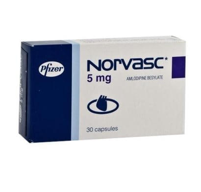 Norvasc 5 mg 30 Cápsulas