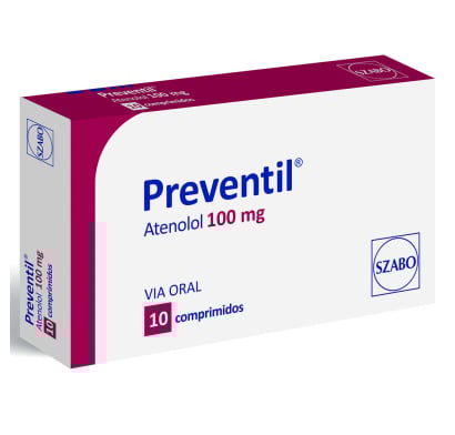 Preventil 100 mg 10 Comprimidos