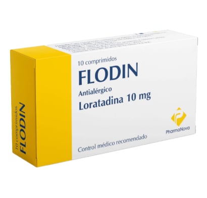 Flodin 10 mg 10 Comprimidos