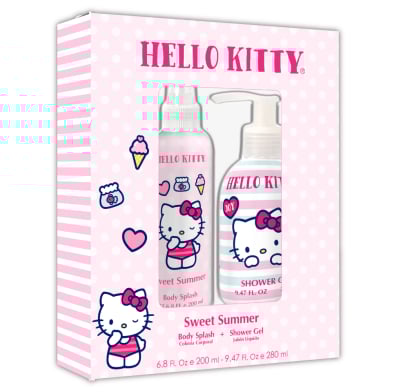 Set Hello Kitty Sweet Summer Body Splash 200 ml + Shower Gel 280 ml
