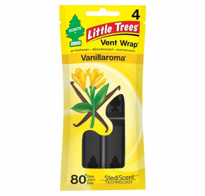 Aromatizante Little Trees Vent Wrap Vanillaroma 4 Unidades 