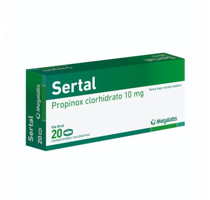 SERTAL 10 MG 20 COMPRIMIDOS