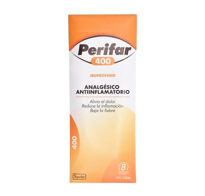 Perifar 400 mg 8 Comprimidos Recubiertos