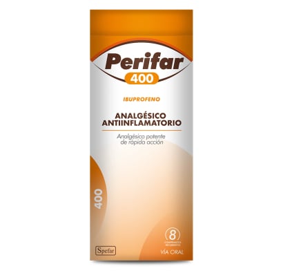 Perifar 400 mg 8 Comprimidos Recubiertos
