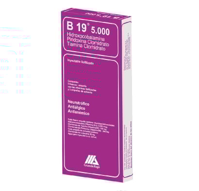 B 19 5000 3 Ampollas