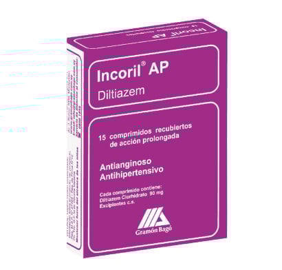 Incoril Ap 90 mg 15 Comprimidos