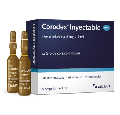 Corodex 4 mg/mL Inyectable 5 Ampollas