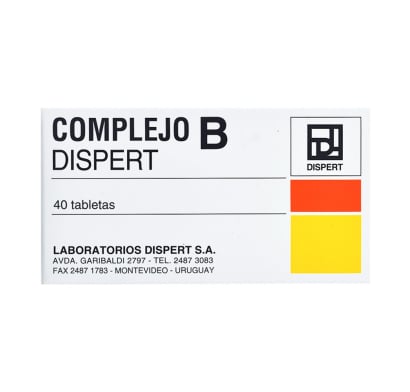 Complejo B Dispert 40 Tabletas