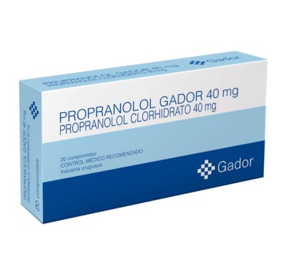 Propranolol 40 mg 20 Comprimidos
