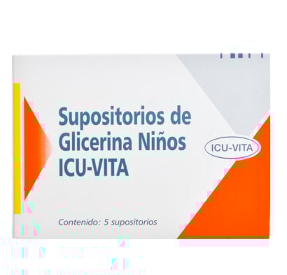 Supositorios de Glicerina ICU-VITA Niños 5 Unidades