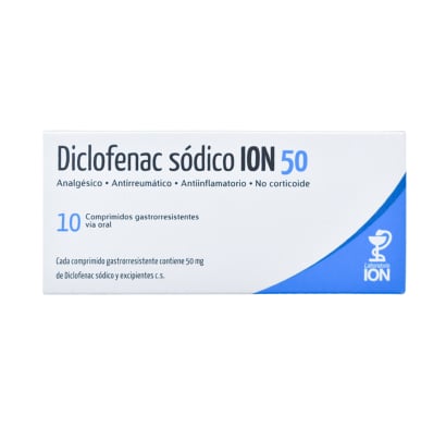 Diclofenac Sódico ION 50 mg 10 Comprimidos Entéricos