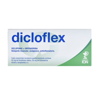 Dicloflex 50 mg/50 mg 10 Comprimidos Recubiertos