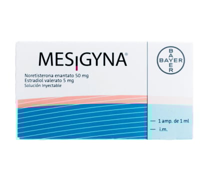 Mesigyna 50 mg/5 mg Inyectable 1 Ampolla de 1 ml