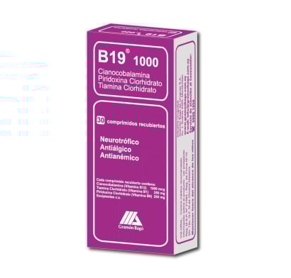 B 19 1000 30 Comprimidos Recubiertos
