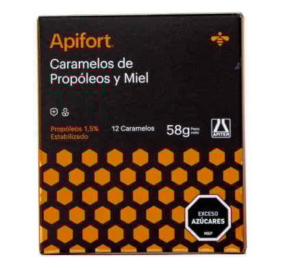 CARAMELOS PROPOLEO Y MIEL 12 UNIDADES