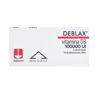 Deblax D3 100.000 Ui 1 Cápsula Blanda