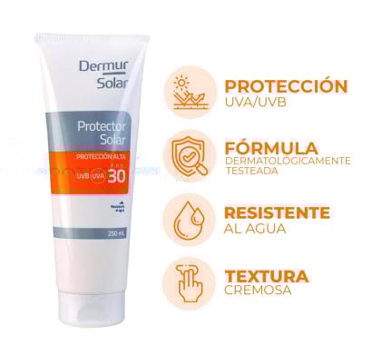 Protector Solar Dermur FPS30+ 250 ml