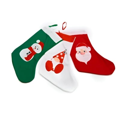 Bota Decorativa Navideña Farma Hogar 1 Unidad Colores Surtidos