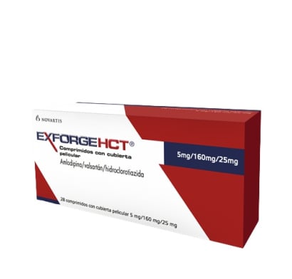 EXFORGE 5/160/25 MG 28 COMPRIMIDOS