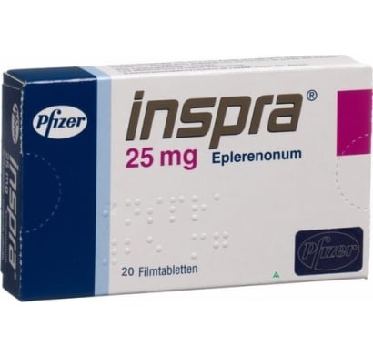 INSPRA 25 MG 20 COMPRIMIDOS