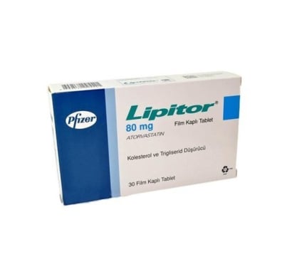 Lipitor 80 mg 30 Tabletas