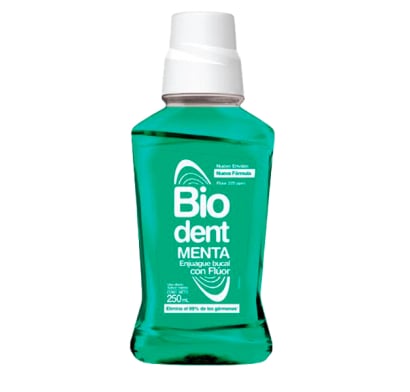 ENJUAGUE BUCAL BIODENT DIARIO MENTA 290 ML